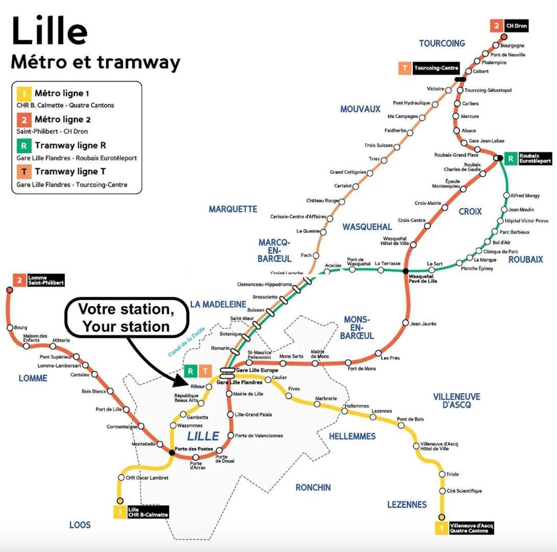 Appartamento Vieux Lille Bright Duplex ! 3Pers Esterno foto